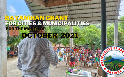 BAYANIHAN GRANT TO CITIES AND MUNICIPALITIES TRANSPARENCY REPORTS FOR OCTOBER 2021